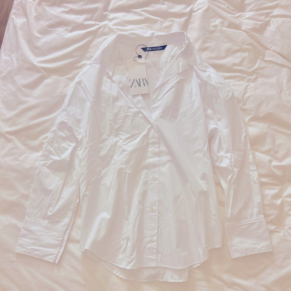 Zara Button Down Shirt / Swim Cover Up